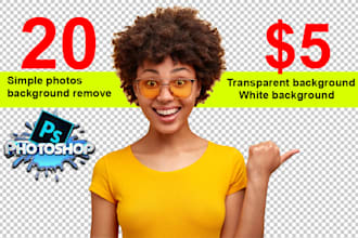 do photo background removal, cut out images, white, transparent