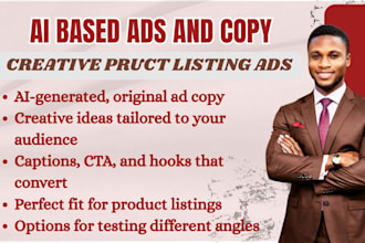 generate ai based ads creative copywriting sales copy for product listing