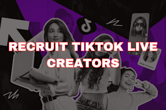 recruit tiktok live creators tiktok instagram influencers for marketing