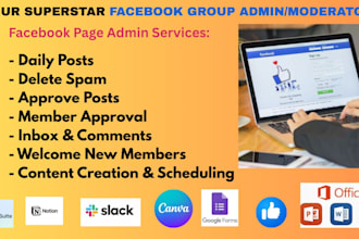 be your dedicated facebook group admin or moderator