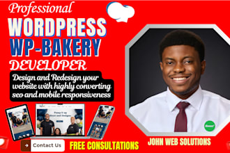 expert wpbakery divi wordpress website wpbakery developer with elementor pro