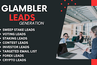 provide targeted gambler or sweepstakes leads for high conversions
