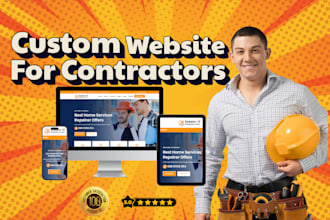 build contractor website for construction, hvac, cleaning, plumbing roofing