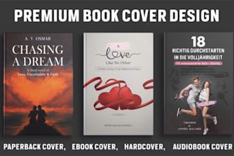 design kindle ebook cover design and KDP print book cover design