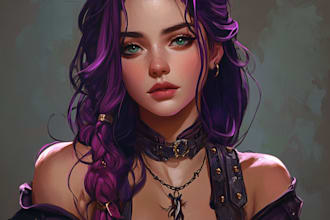 make character illustrations for your fantasy card game