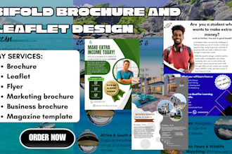 design, redesign your leaflet design, bifold brochures, realestate brochure
