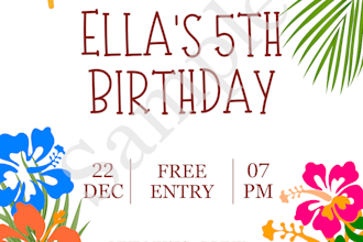 design custom birthday invitations and kids party cards