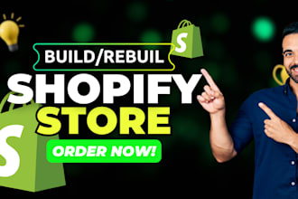 build shopify store design ecommerce dropshipping store shopify website design