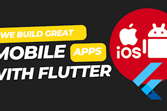 build your custom flutter, android app with modern UI design