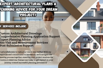 be your professional architect for UK planning permission drawings