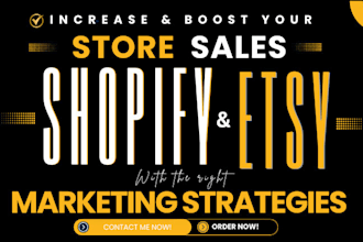 promote your custom ebay, etsy, shopify etc boost store traffic