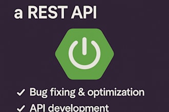 fix bugs or build a secure java spring boot rest API