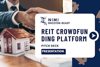 investor ready real estate investment trust crowdfunding pitch deck presentation