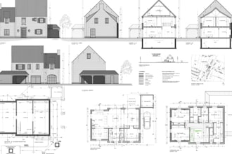 draftsman floor plan, site plan, in revit autocad,and stamp architecture drawing