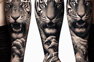 create custom tattoo design, tattoo sleeve