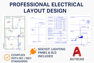 create professional electrical drawings in autocad