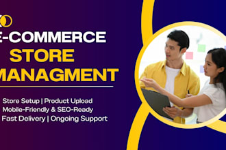 be your ecommerce manager for product management and store customization