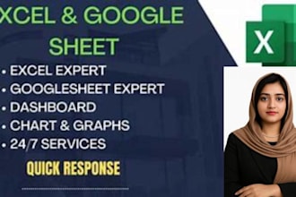 create a customized excel or google sheets template for your business