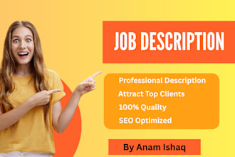 write professional job description and offer letters