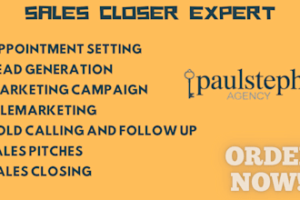 be your expert sales rep, appointment setter and sales closer with telemarketing