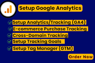 setup google analytics 4, ga4 ecommerce tracking, ads conversion tracking by GTM