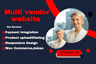 build a custom responsive multi vendor ecommerce website like amazon or etsy