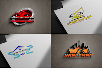 design real estate, construction, property, signature and business logo