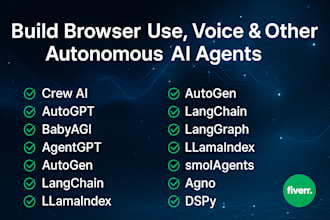 build advanced ai agents with crew ai, langchain agno, babyagi, dspy