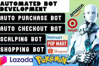 build fully automated purchase bot pokemon bot auto buying bot pop mart bot