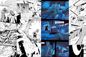 draw anime manga comic book page webtoon comic panel anime manga artist