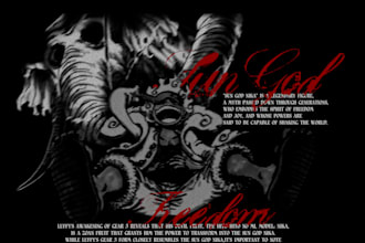 design anime metal or streetwear t shirts for merchandise