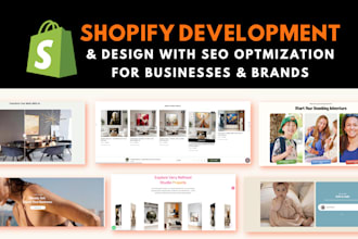 do shopify ecommerce website development and design with SEO