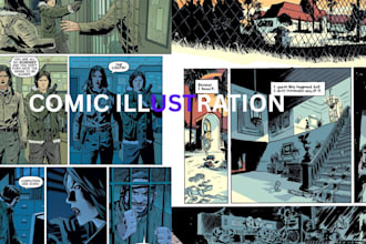 draw comic book page graphic novel page comic book artist storyboard manga