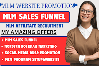 mlm promotion, mlm sales funnel, mlm promotion, affiliate recruitment, mlm leads