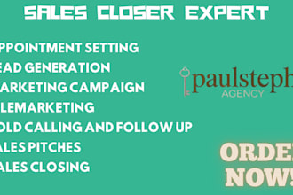be your sales expert rep, appointment setter, closer with top tier telemarketing