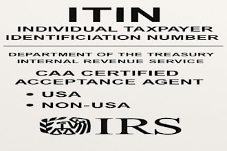 apply, obtain non resident itin individual taxpayer identification number as caa