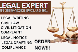be your uk lawyer to draft legal contract agreement legal notice appeal letter