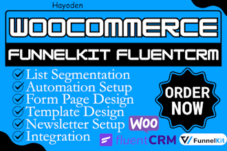 do woocommerce funnelkit email automation fluentcrm email template form design