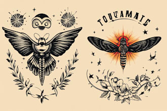 design artistic line art, minimalist tattoo art