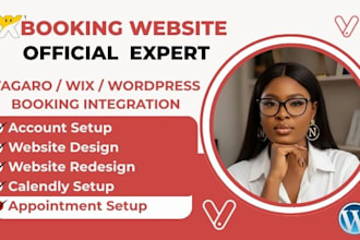 design wix beauty salon wordpress spa website with vagaro booking website