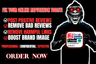 do online reputation management to fix your online reputation from bad to great