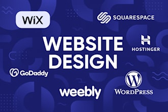 build create wix squarespace hostinger godaddy weebly wordpress website design