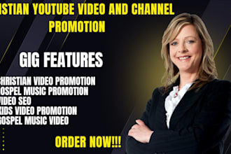 do organic christian youtube video promotion and gospel music video promotion