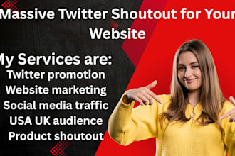 promote your website or product to 120m USA and UK twitter users