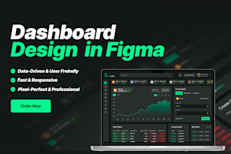 design modern dashboard UI UX for web app, admin panel or saas