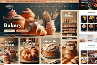 design bakery shopify store bakery ecommerce website pastries shopify store