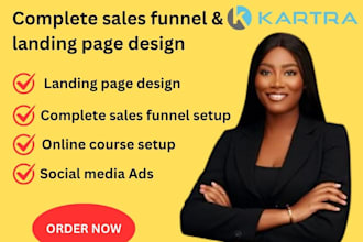 design kartra sales funnel kartra click funnel  kartra landing page kartra