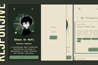 design a stunning personal or portfolio website with modern UI