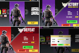 design any type of game UI for your games