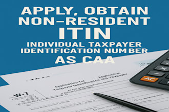 apply, obtain non resident itin individual taxpayer identification number as caa